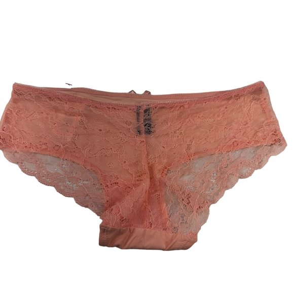 Rene Rofe Women's Size Large Panty Hipster Lace Back Peach New With Tags - Picture 2 of 9